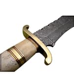 13.2" Bone Handle Damascus Knife High Carbon Steel Fantastic Rock Solid
