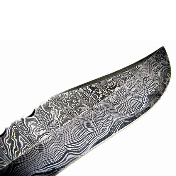 13.2" Bone Handle Damascus Knife High Carbon Steel Fantastic Rock Solid