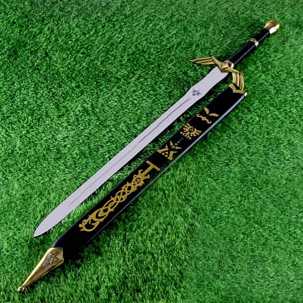 Link Ornate Prophecy Hero Sword Black Edition From Zelda With Free Scabbard