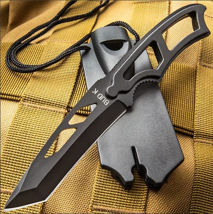 6 MILITARY TACTICAL COMBAT NECK KNIFE w/ SHEATH Survival HUNTING