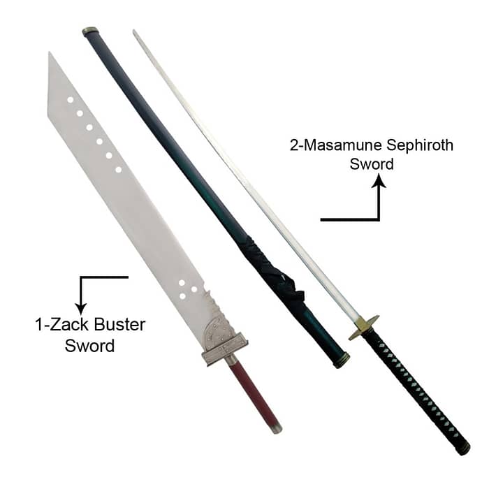 zack buster sword and masamune sword