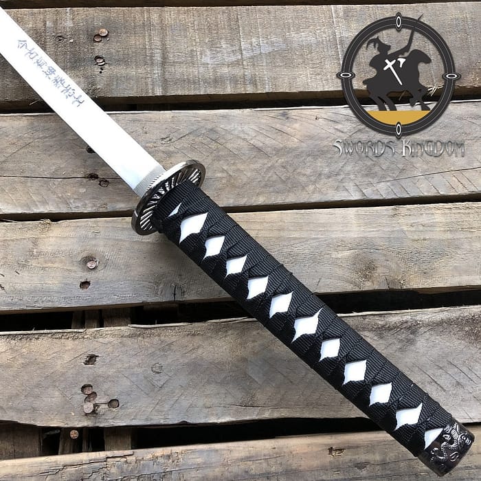 Carbon Steel Blade New White Dragon Samurai Ninja Sword