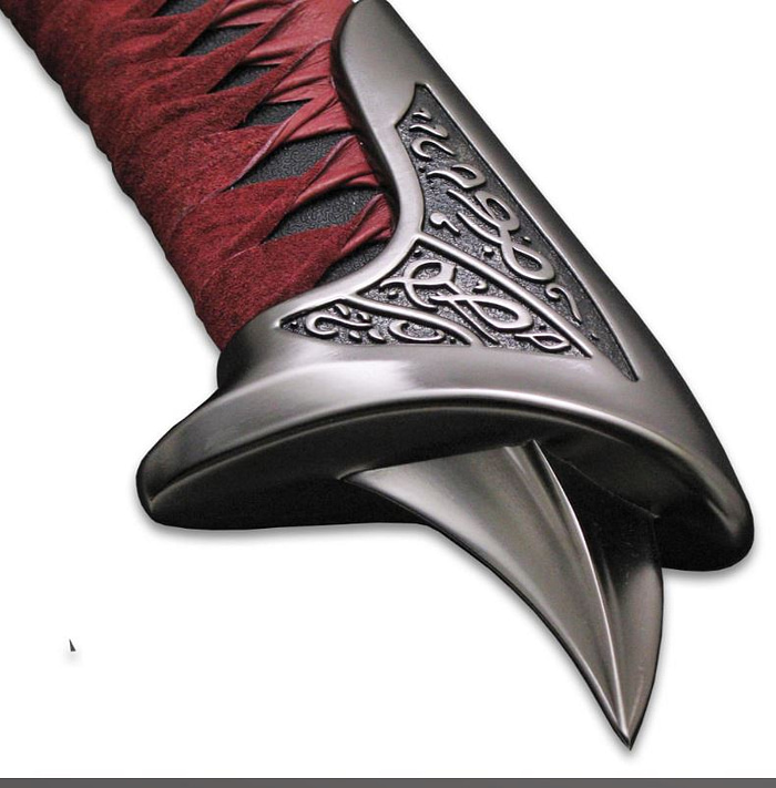 Kit Rae Avoloch Sword of Enetha Dark Edition - Stainless Steel Blades, Leather-Wrapped Handle