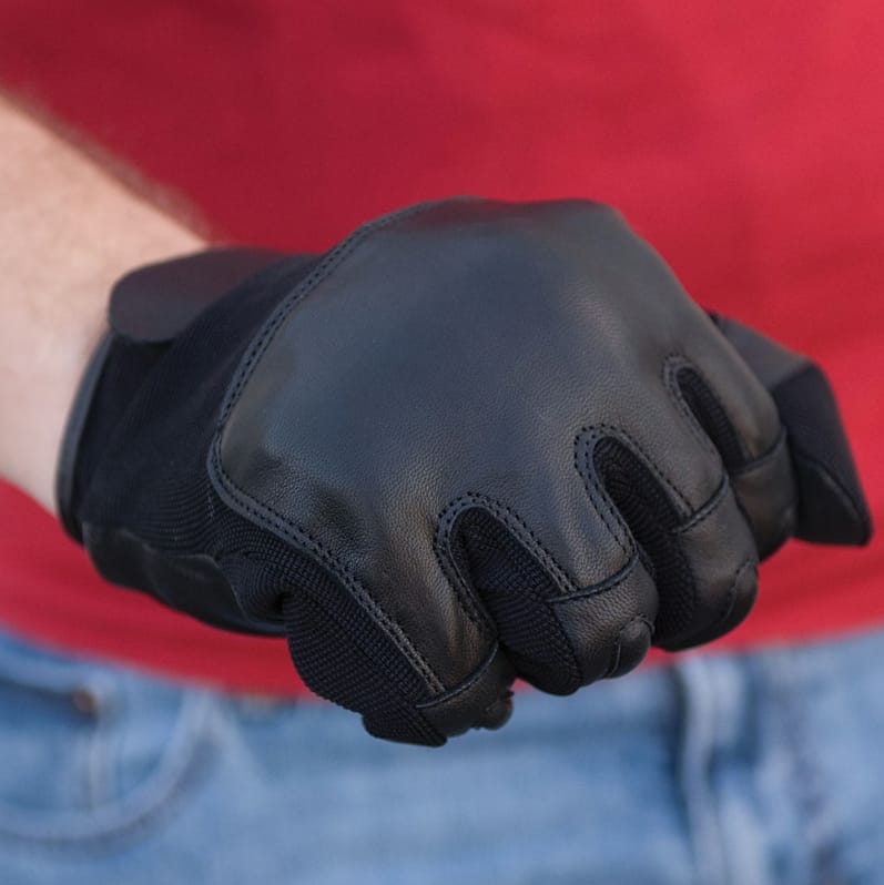 Law Enforcement Self Defense Leather Sap Gloves - SwordsKingdom