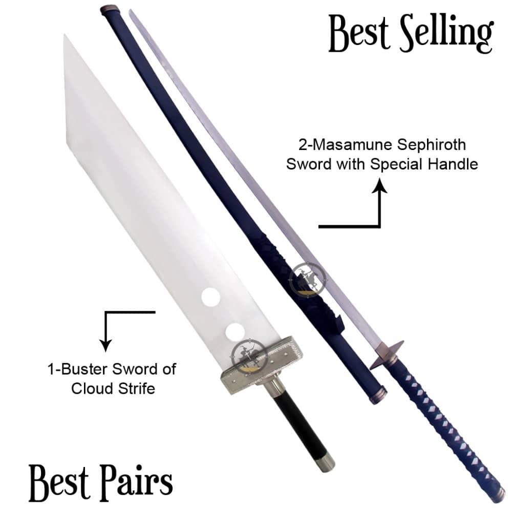 Cloud Strife Buster Sword And Masamune Sephiroths Sword 3551