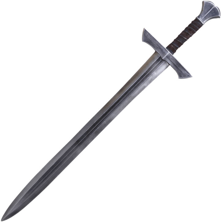 Hektor LARP Longsword Silver Finished - SwordsKingdom