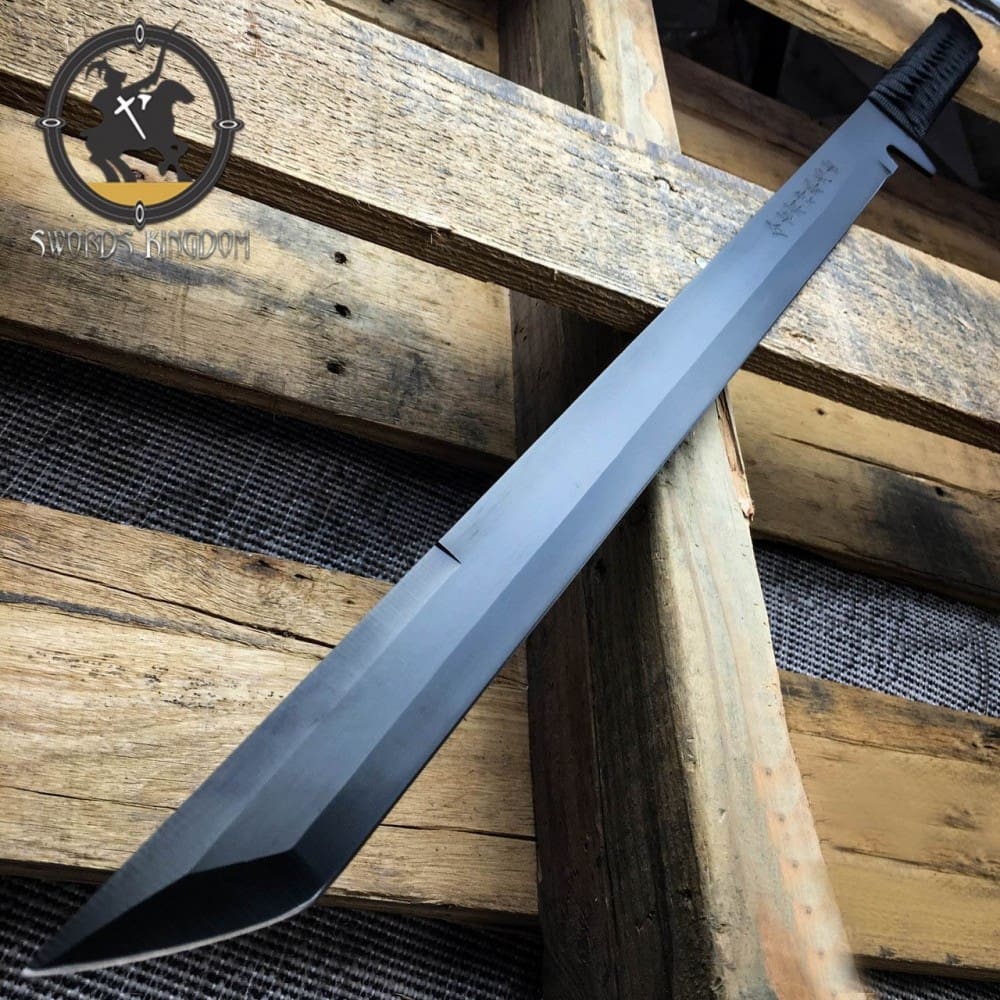 New Black Full Tang Ninja Machete Katana Sword