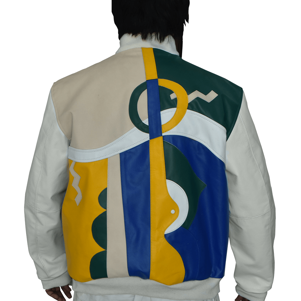 Pelle Pelle Picasso Plush White Leather Jacket by Venom Jackets