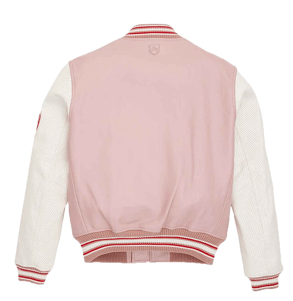 Avirex Pink Script USA Varsity Leather Jacket by VenomJackets