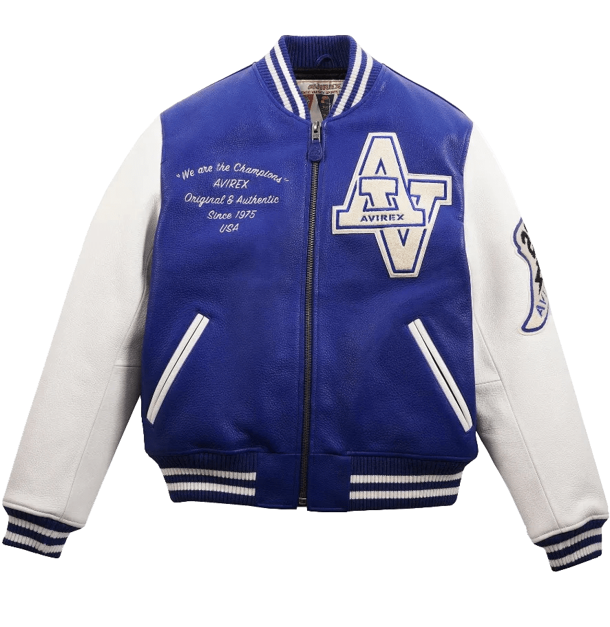 Avirex Wildcat Champion Varsity Jacket Blue by VenomJackets