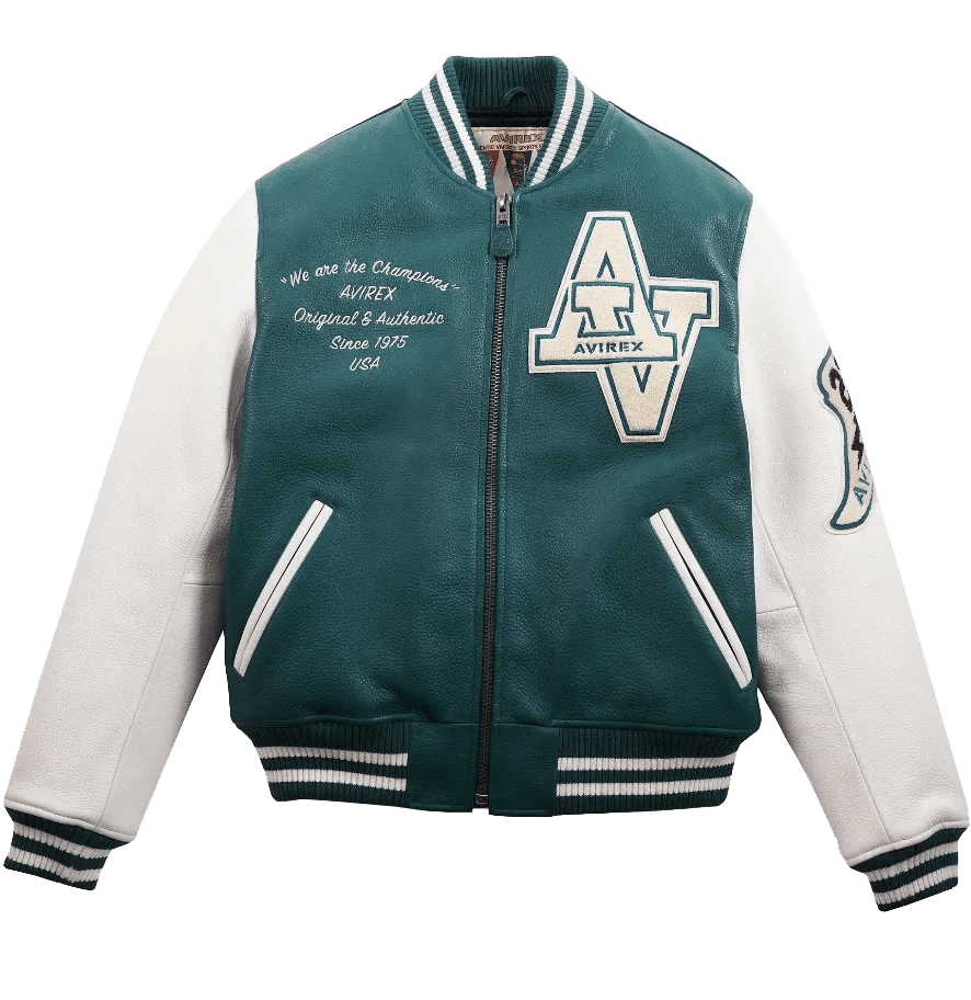 Avirax Wildcat Varsity Jacket Green by VenomJackets