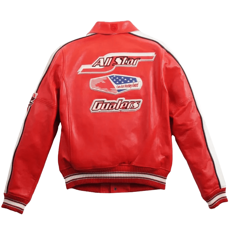 Avirex All Star Leather Jacket Red by VenomJackets