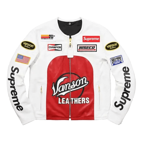Supreme Vanson Star Real Leather Jacket by VenomJackets