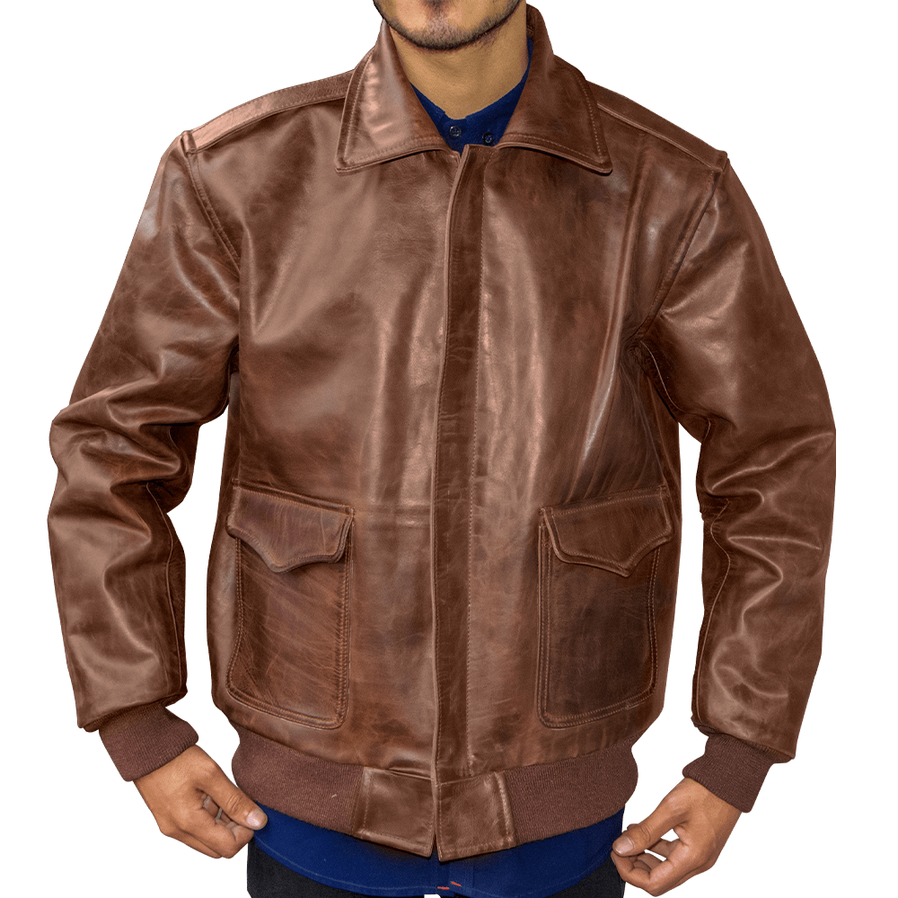 A2 Flight WW2 Government Issue Leather Jacket by Venom Jackets
