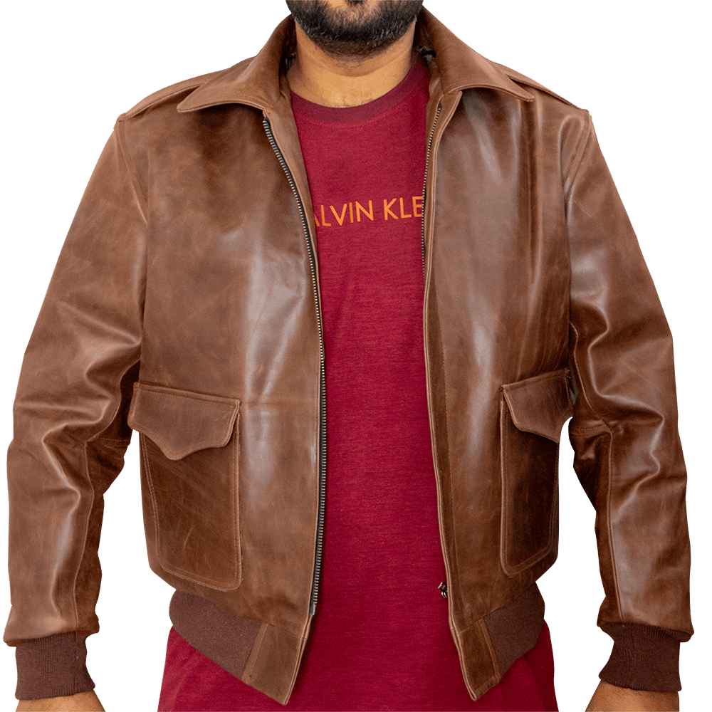 A2 Flight WW2 Government Issue Leather Jacket by Venom Jackets