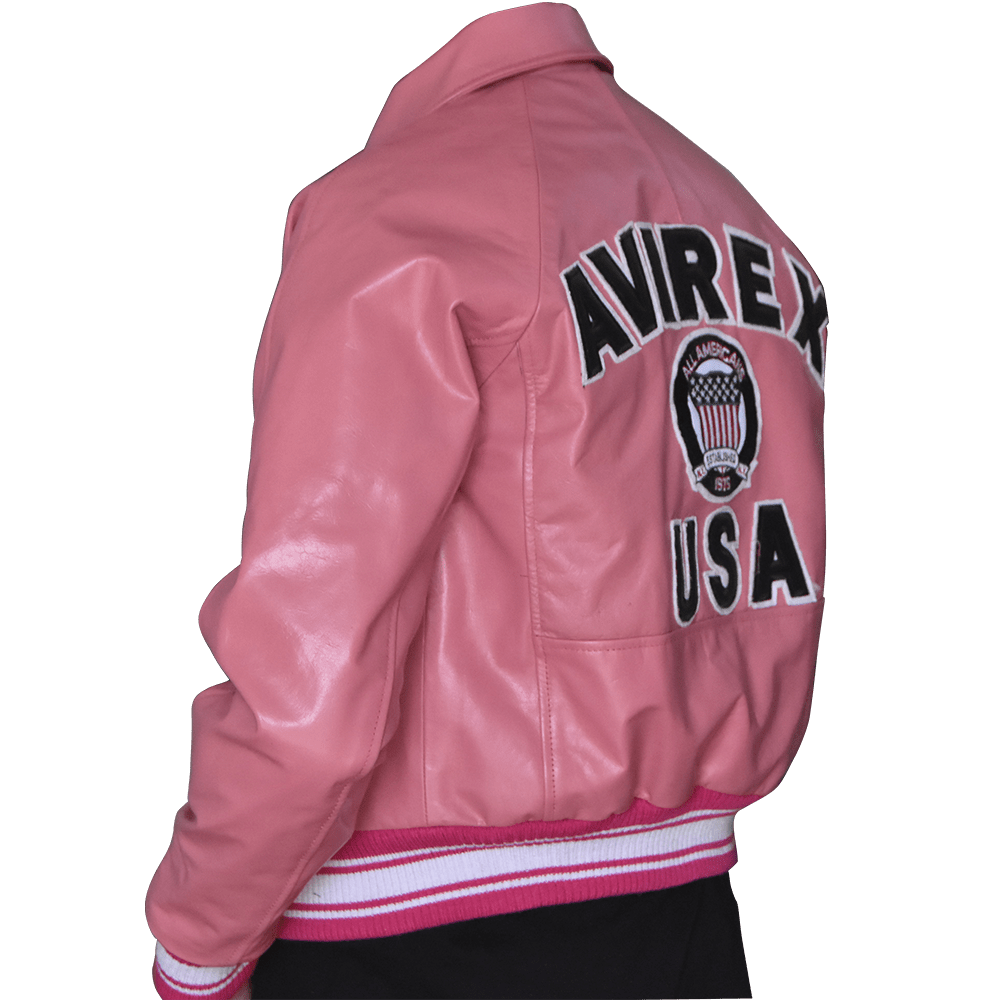 Avirex Icon Collection Pink Men & Women Leather Jacket by Venom Jackets