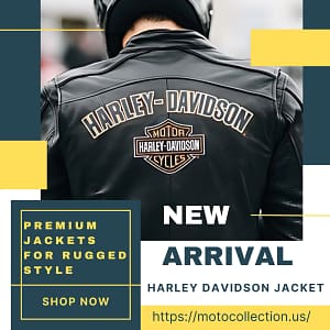 Stylish Men's Leather Harley Davidson Jacket
