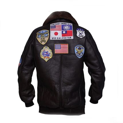 men's top gun leather jacket