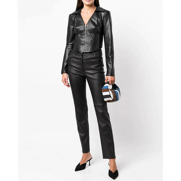 Women’s Vegan Shrug faux leather jacket Cropped Bolero Style