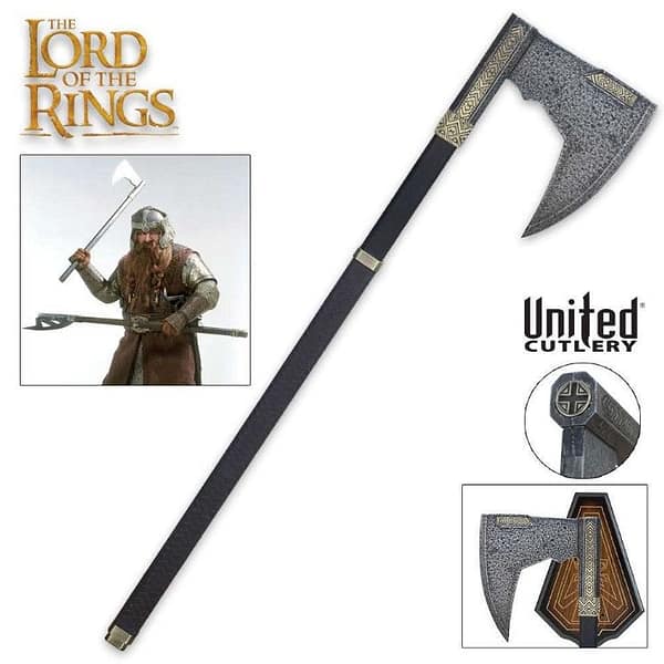 Official Licensed Bearded Axe of Gimli from Lord of the Rings