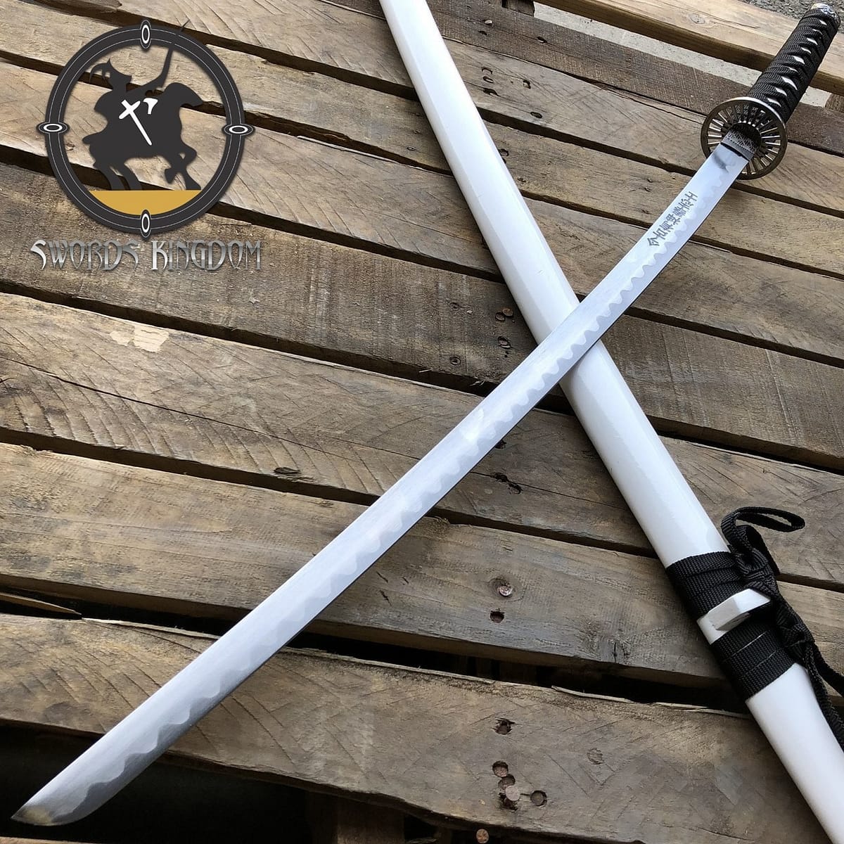 Carbon Steel Blade New White Dragon Samurai Ninja Sword