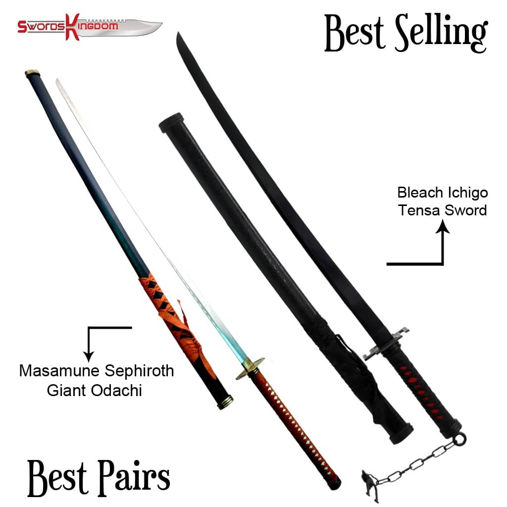 Anime Inspired Bankai Sword 68 inches & Masamune Sephiroth Giant Odachi from Final Fantasy