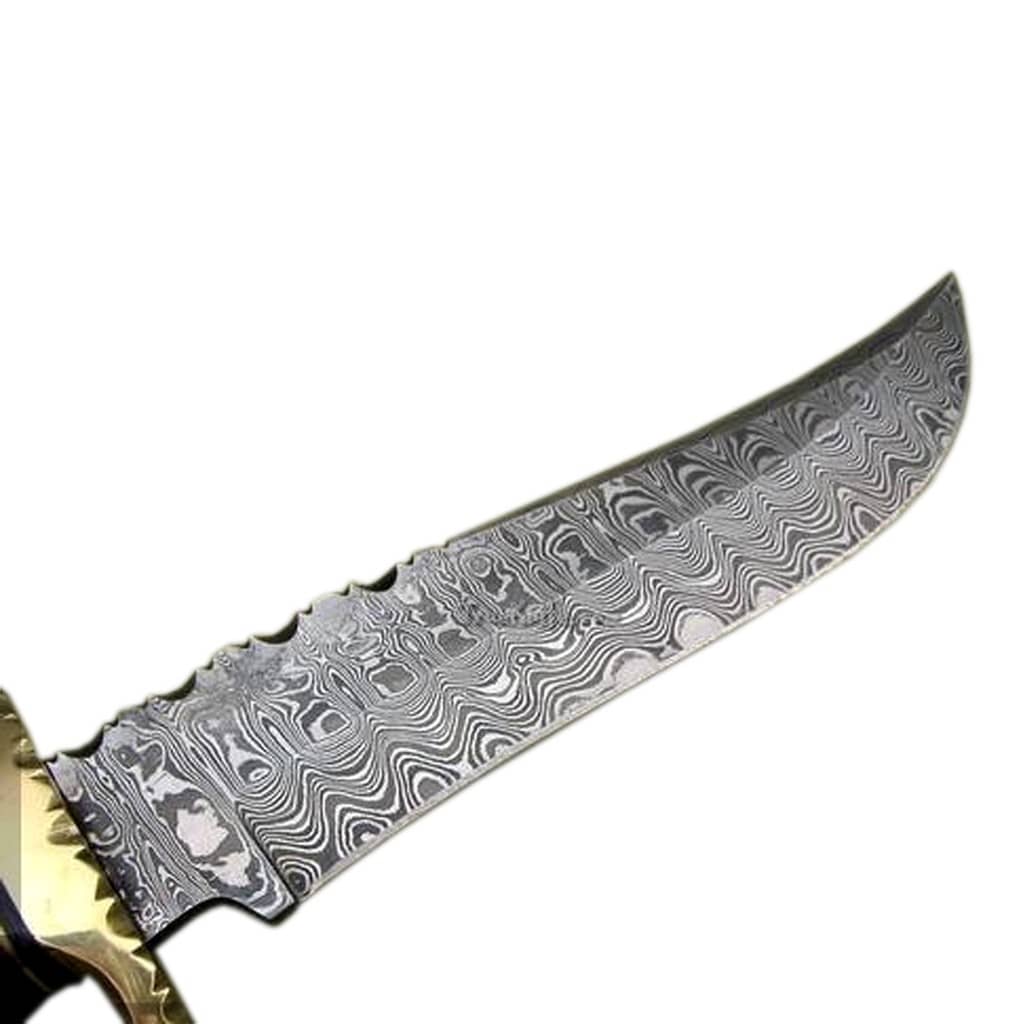 17" Damascus Steel Skinning Knife High Carbon Custom Made