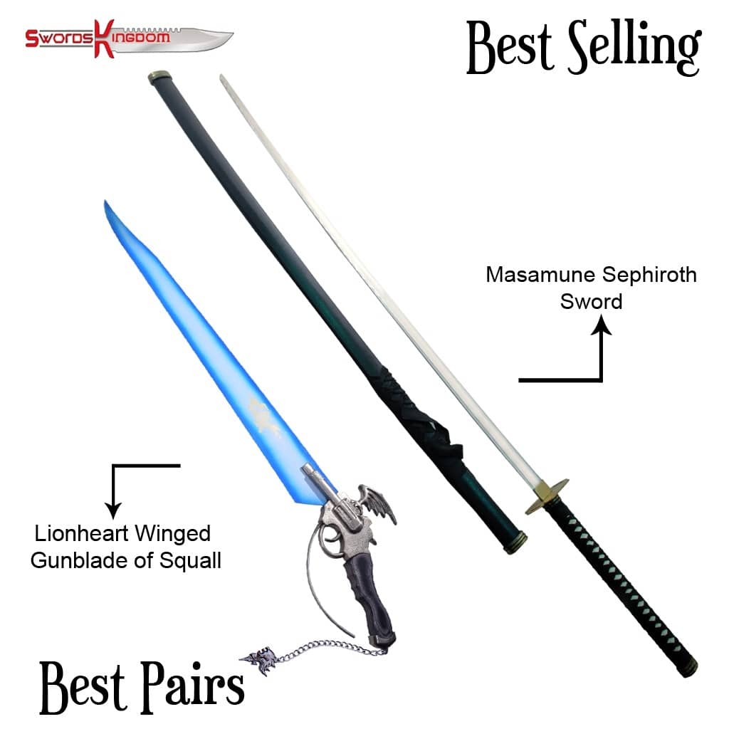 Lionheart Winged Gunblade from Final Fantasy & Final Fantasy Masamune Sephiroth's Sword