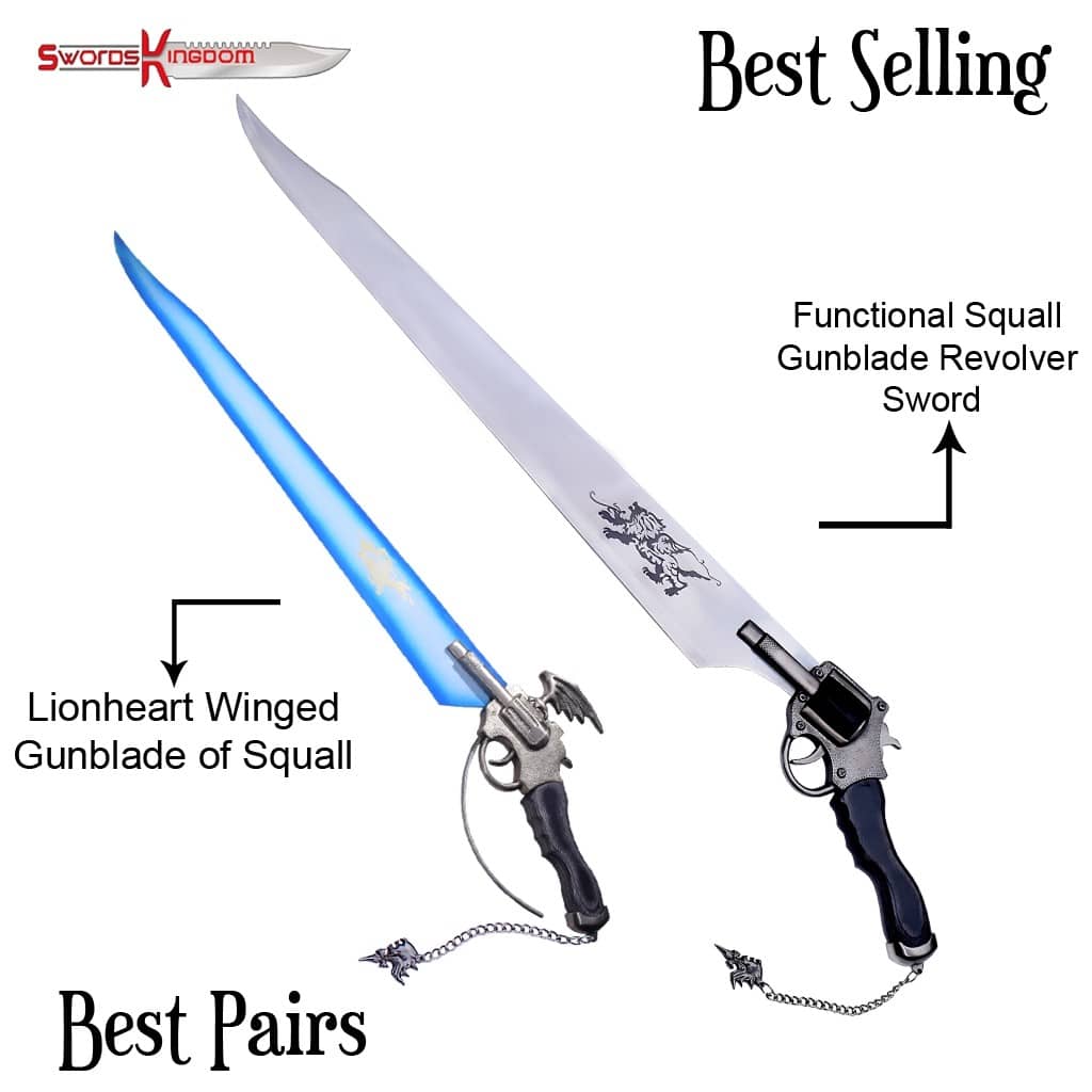 Lionheart Winged Gunblade from Final Fantasy & Functional Squall Gunblade from Final Fantasy