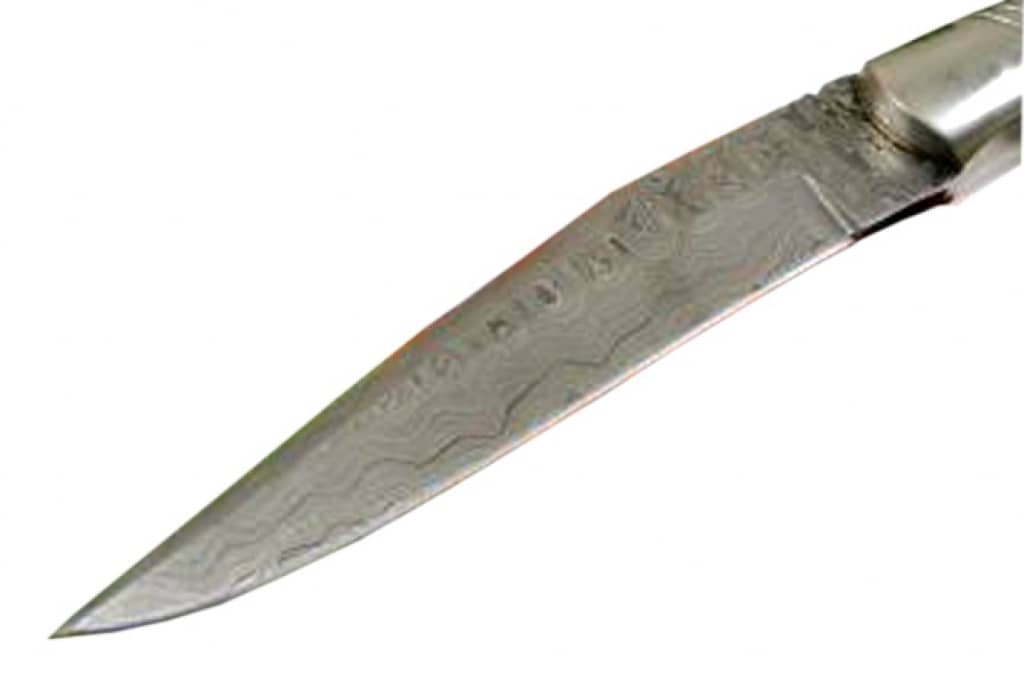 4.5" Buffalo Horn Handle Damascus Folding Knife Random Patters
