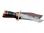 New Handmade Horn Handle Damascus Knife High Carbon Steel 7.5"