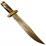 Fantastic looking Custom Made Damascus Steel Knife Carbon Steels New