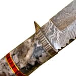 New Wonderful blade Custom Handmade Damascus Hunter Knife Rock Solid Construction 12.5"