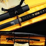 Japanese Samurai Black Steel Sharp Blade Katana