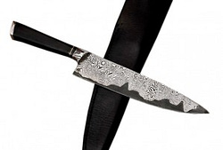 Damascus Hand Made Tang Pocket & Kitchen Knife