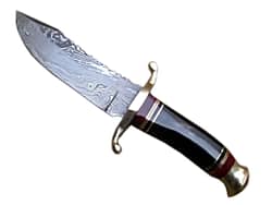 New Damascus Steel Spry Knife Rock Solid Handle 10.5"