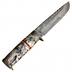 New Wonderful blade Custom Handmade Damascus Hunter Knife Rock Solid Construction 12.5"