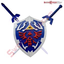 Link Hylian Shield with 2 Master Swords Set