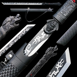 Handmade Samurai Katana Swords High Carbon Steel Black
