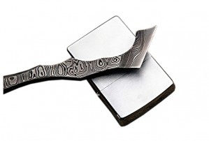 Damascus Pocket Scalpel Knife Beautifully Hand Crafted Brass Piece