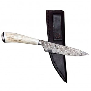 Wonderful Blade Custom Damascus Integral Knife 10.5"