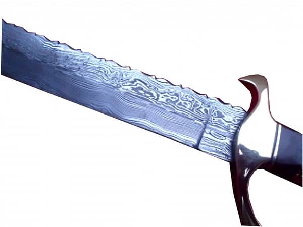 New Handmade Damascus Sword Excellent Finish Shape Geometry