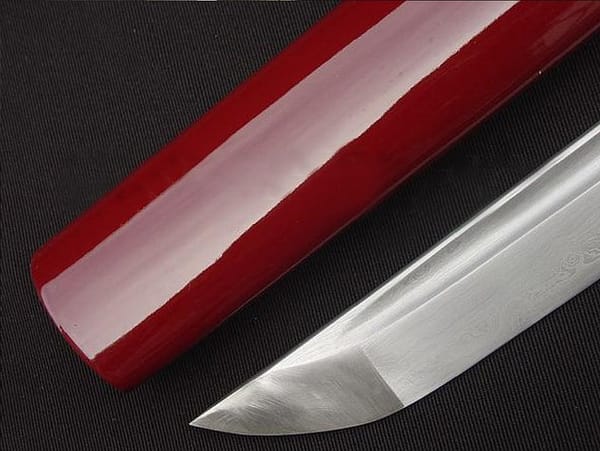 Handmade Red Japanese Sword Katana Full Tang