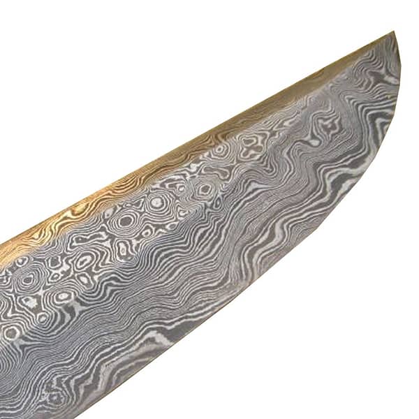 New Custom Handmade Damascus Hunter Knife Shape Geometry Dashing Looks 12.5"