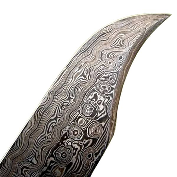 Damascus Bowie Hunting Knife 16.5" Stag Antler Handle Custom  Bowie Antler Steel Hand