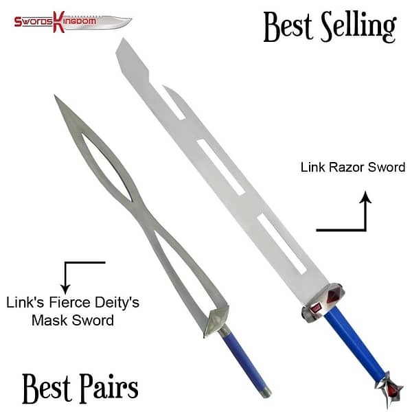 Link Ranger Sword 48 Inches Edition & Link Fierce Deity Sword Replica from Zelda