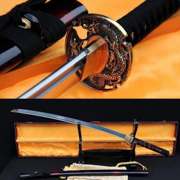 Folded Steel Full Tang Blade Japanese Katana